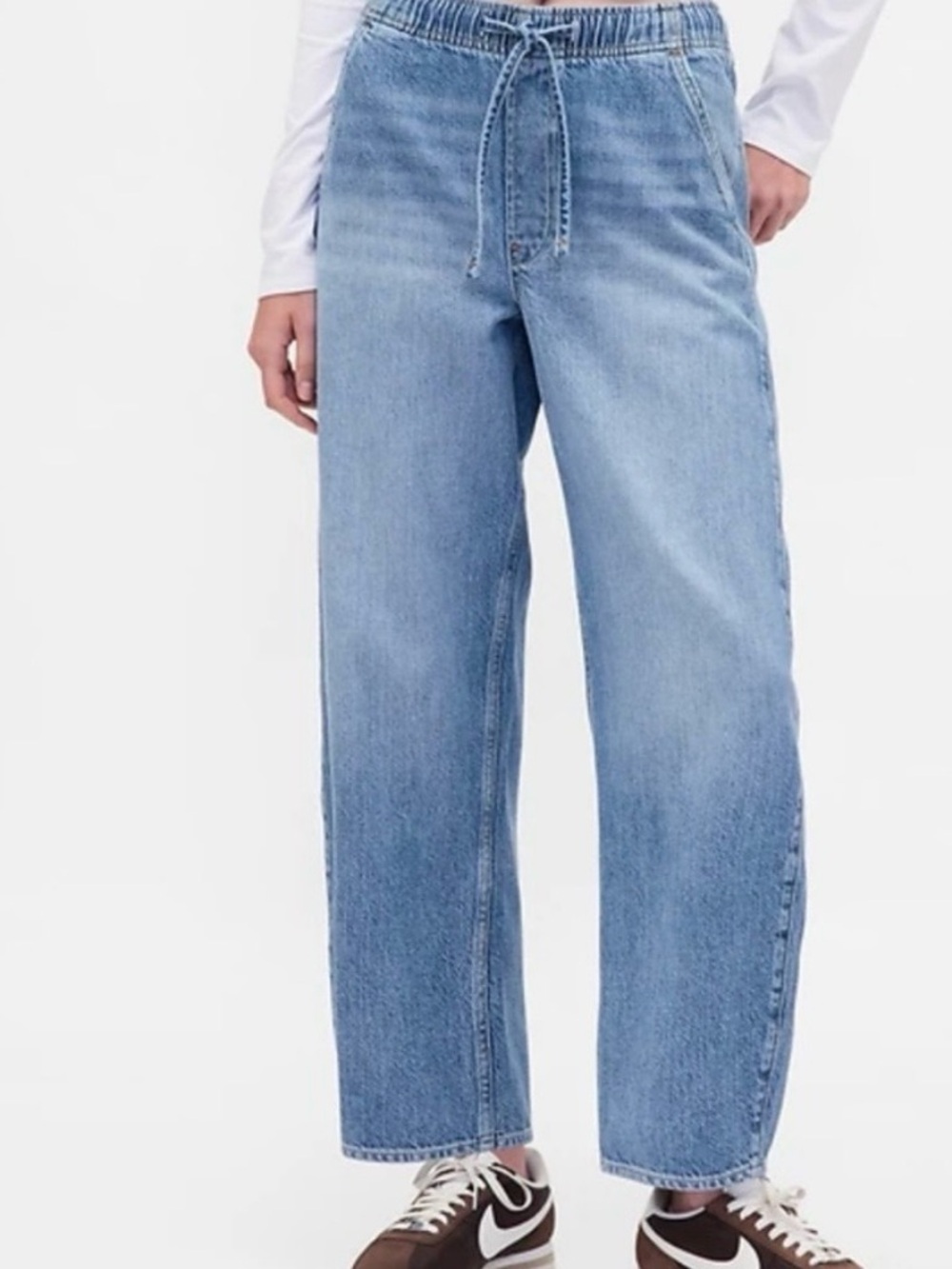 GAP Light Blue Straight-Leg Women's Jeans Size Large